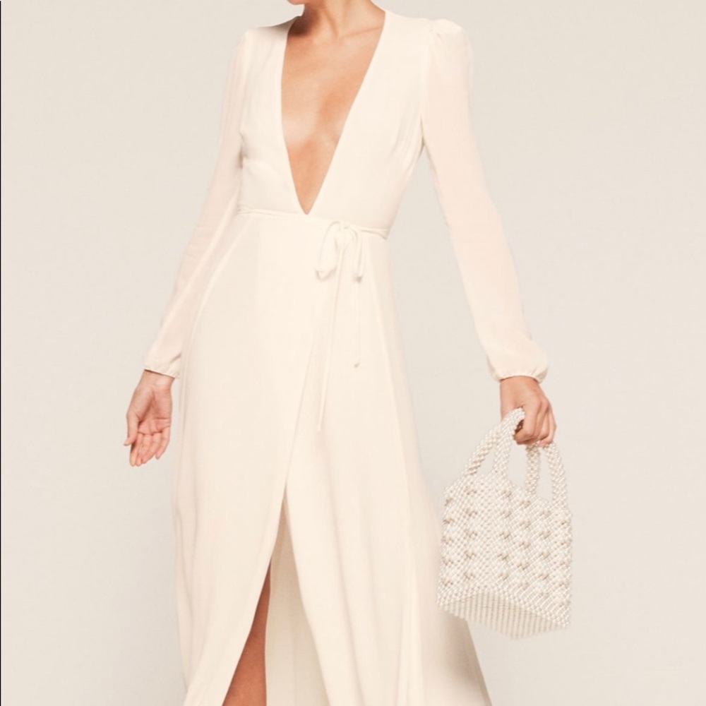 Reformation Milan Dress Size XS in Ivory